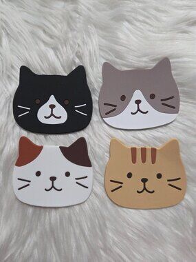 Kitty Cat Coaster Set